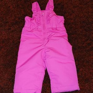 Hot pink Snow bib 18 mos